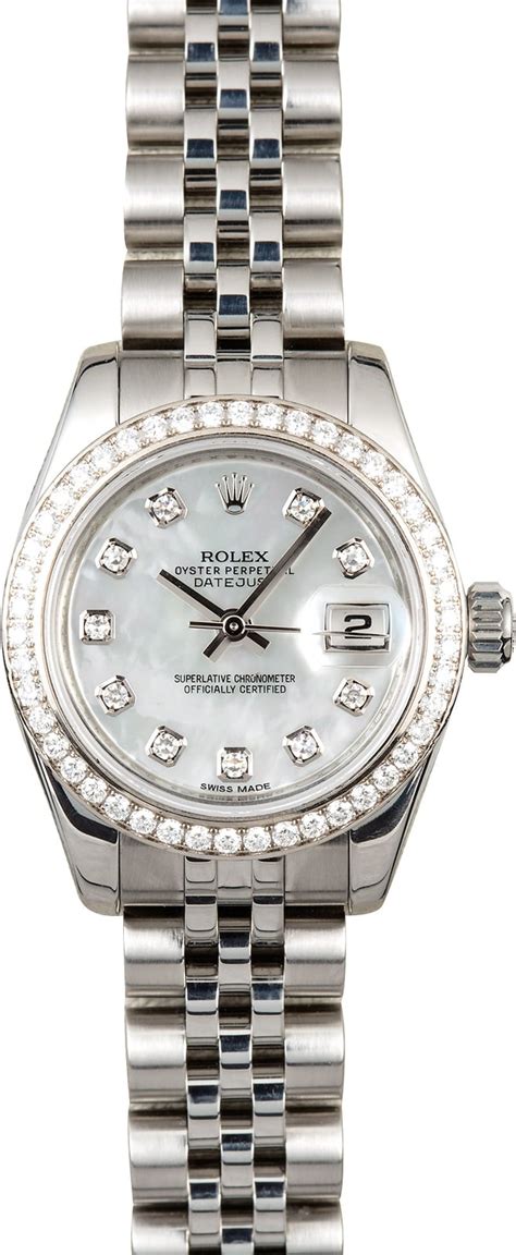 ladies rolex diamond bezel
